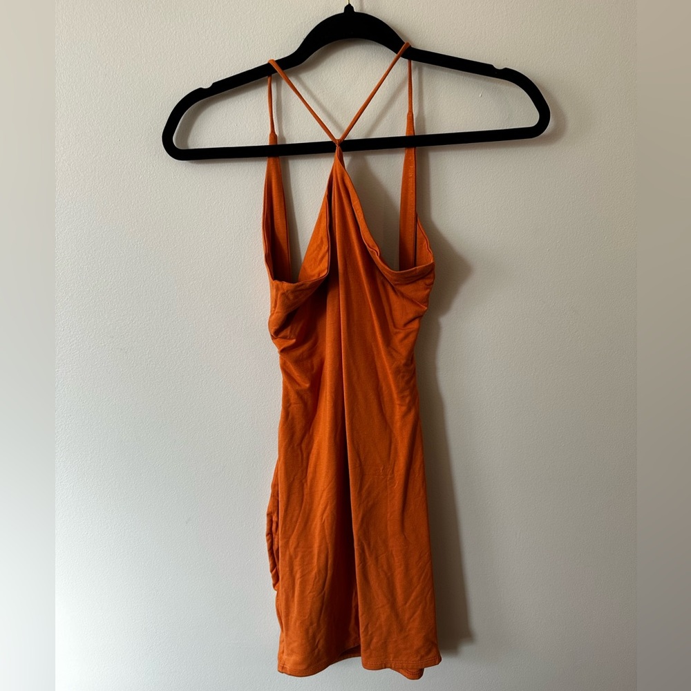 Orange mini dress from oh Polly